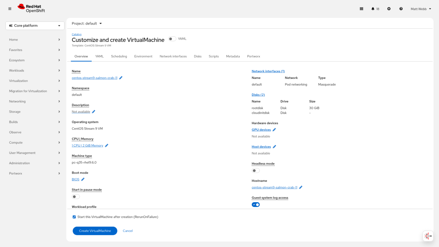 Openshift Virtualization Gui The Unofficial Beginner’s Guide to OpenShift Virtualization with iSCSI ...